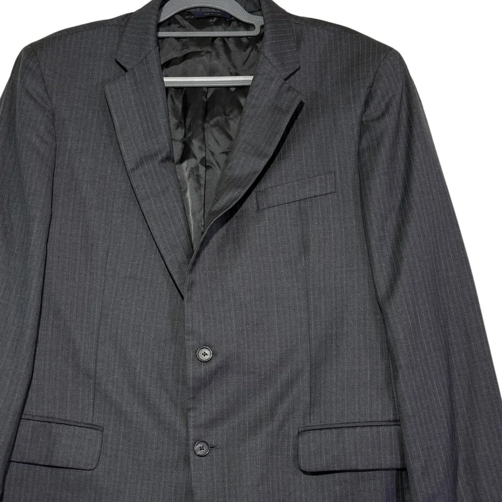 Brooks Brothers 1818 Madison Gray Wool Blazer Jacket Mens‎ 44L Made in Italy